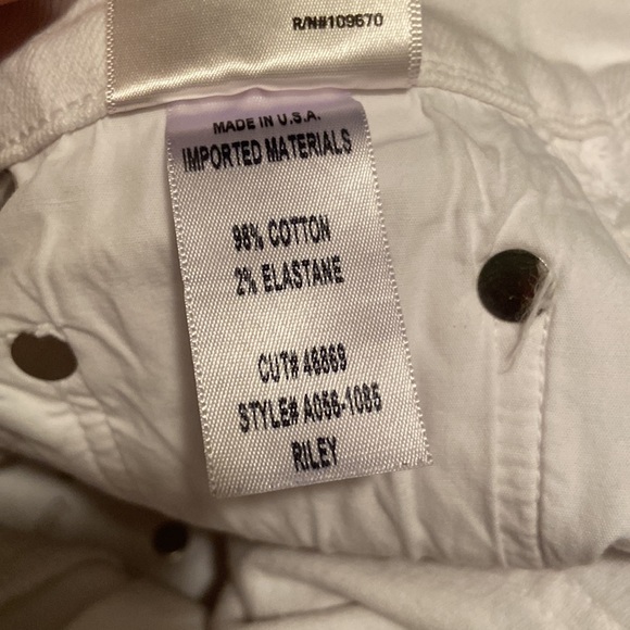 Riley High Rise Straight Crop in Blurred White Jeans size 23 - Picture 10 of 11